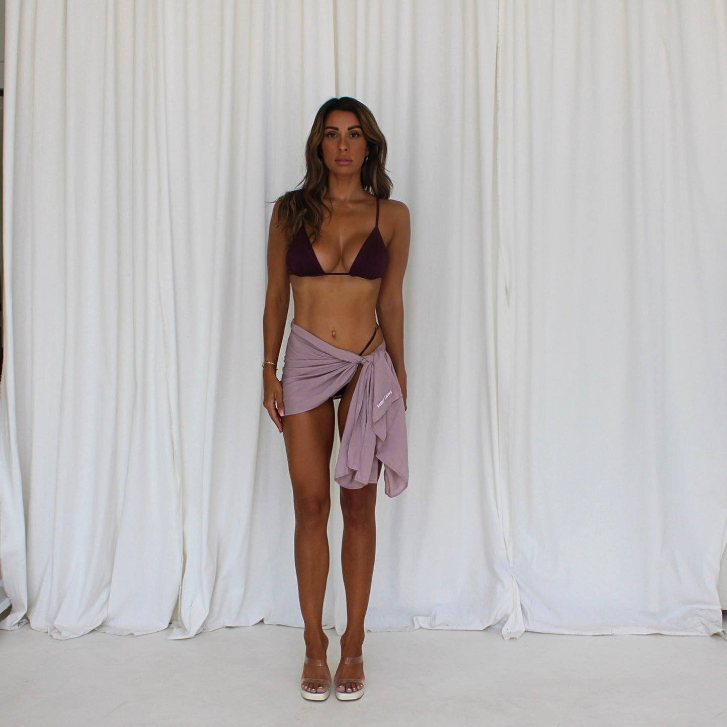 MINIMAL BIKINI BOTTOMS - SHIMMER SANGRIA